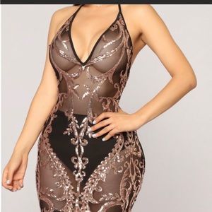 Like new Black mesh  sequence dress